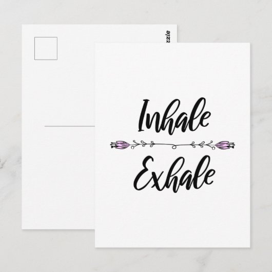 息を吐き出す ポストカード (正面/裏面)