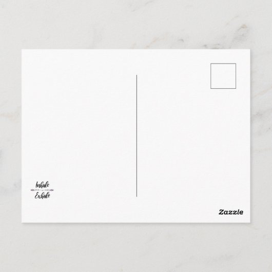 息を吐き出す ポストカード (裏面)