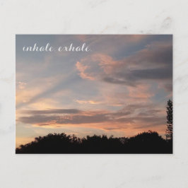 息を吐き出す ポストカード