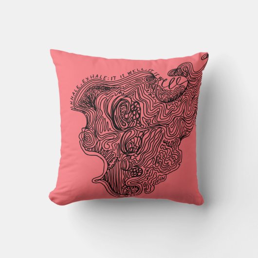 息を吐き出せ順調だ クッション (正面)