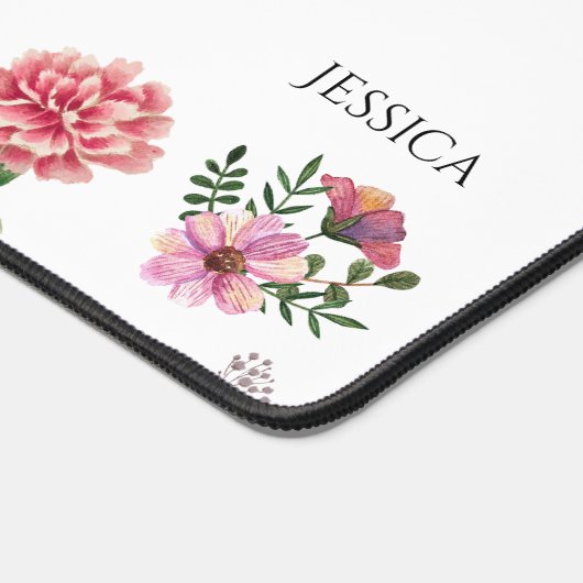 息を吐く息を吐く野生の花引用文デスクマット デスクマット (コーナー)