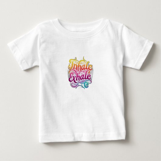 息を吐く ベビーTシャツ (正面)