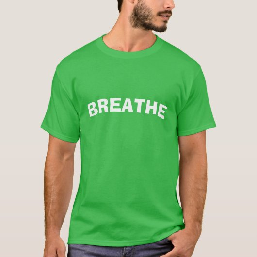 息を吐く Tシャツ (正面)