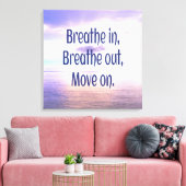 息を吸い込み、吸い出し、動きやる気を起こさせるて キャンバスプリント (インサイチュ (リビング))