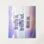 息を吸い込み、吸い出し、動きやる気を起こさせるて タペストリー (正面)