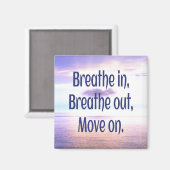 息を吸い込み、吸い出し、動きやる気を起こさせるて マグネット (正面/裏面)