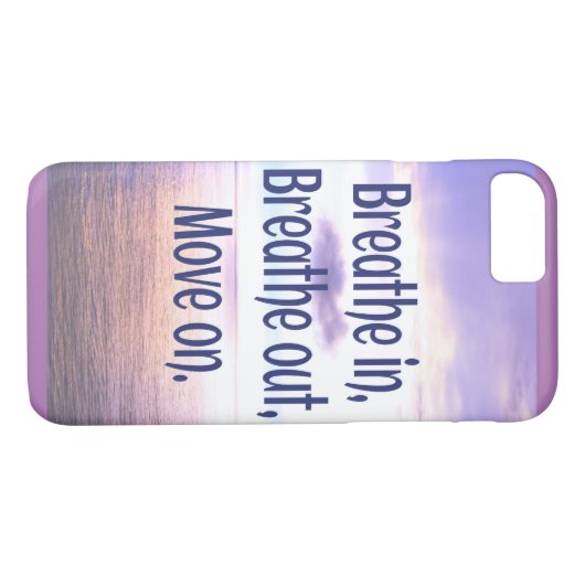 息を吸い込み、吸い出し、動きやる気を起こさせるて Case-Mate iPhoneケース (裏面(横))