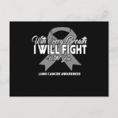息を吸い込むごとに肺と闘う インビテーションポストカード (正面)