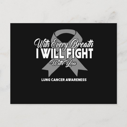 息を吸い込むごとに肺と闘う インビテーションポストカード (正面)