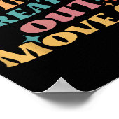 息を吸い込む上に移動 – 瞑想ヨガM ポスター (角)