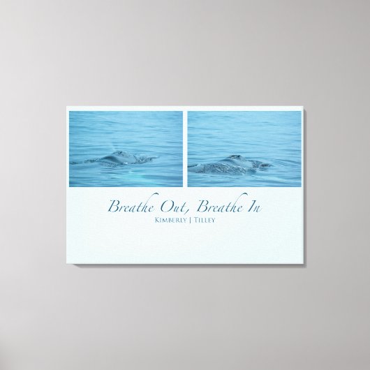 息を吸い込む、吸い込む キャンバスプリント (正面)