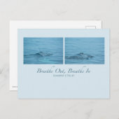 息を吸い込む、吸い込む ポストカード (正面/裏面)