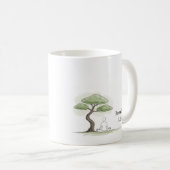 息を吸い込むLet禅瞑想コーヒーマグ コーヒーマグカップ (正面右)