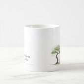 息を吸い込むLet禅瞑想コーヒーマグ コーヒーマグカップ (中央)