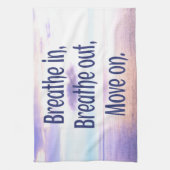 息を吸い、息を吐き、動きやる気を起こさせる続け キッチンタオル (縦)