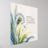 息を吸う。もう十分だ – ソフト肯定壁 箔ポスター (レイダウン)