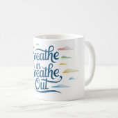 息を吸う… コーヒーマグカップ (正面右)