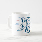 息を吸う… コーヒーマグカップ (正面左)