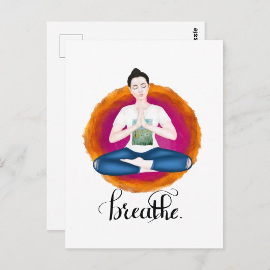 息を吸う ポストカード (正面/裏面)