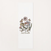 息を吸う – ワイルドフラワー – ヨガ – 自然 – かわいい ヨガマット (正面)