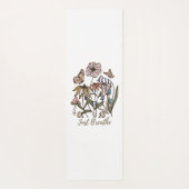 息を吸う – ワイルドフラワー – ヨガ – 自然 – かわいい ヨガマット (裏面)