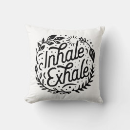 息を吸って吐き出す深い クッション