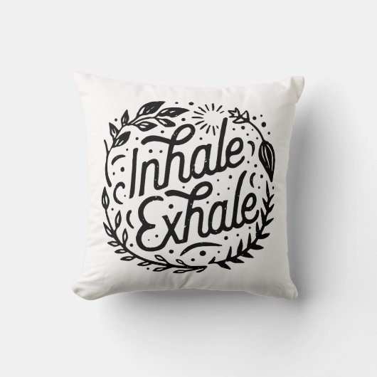 息を吸って吐き出す深い クッション (正面)