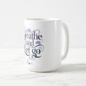 息を吸って離す: パーソナライズされた コーヒーマグカップ (正面右)