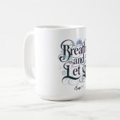息を吸って離す: パーソナライズされた コーヒーマグカップ (正面左)