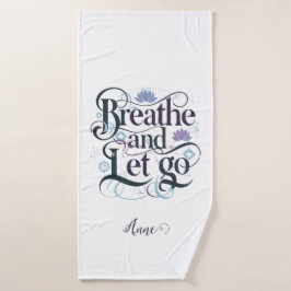息を吸って離す： パーソナライズされた バスタオル