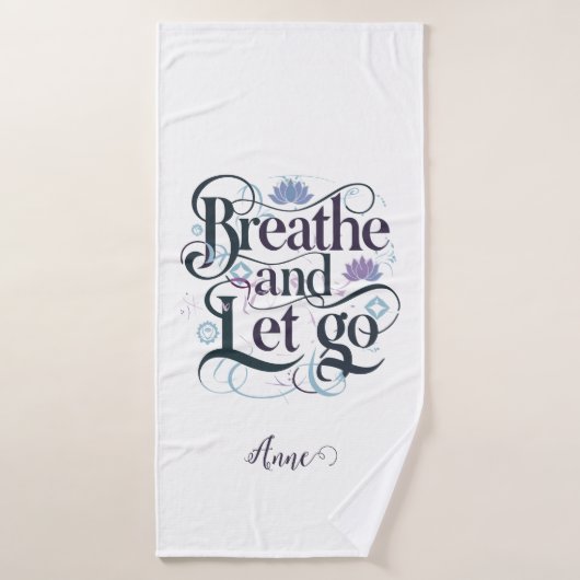 息を吸って離す: パーソナライズされた バスタオル (バスタオル)