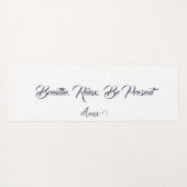 息を吸って離す： パーソナライズされた ヨガマット (裏面(横))