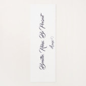 息を吸って離す： パーソナライズされた ヨガマット (裏面)