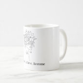 息を吸って、信じて、なりたい自分に コーヒーマグカップ (正面右)