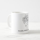 息を吸って、信じて、なりたい自分に コーヒーマグカップ (正面左)