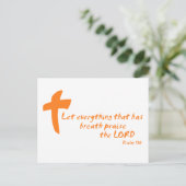 息を吹き込むものは何でも主を賛美せよ ポストカード (スタンド正面)