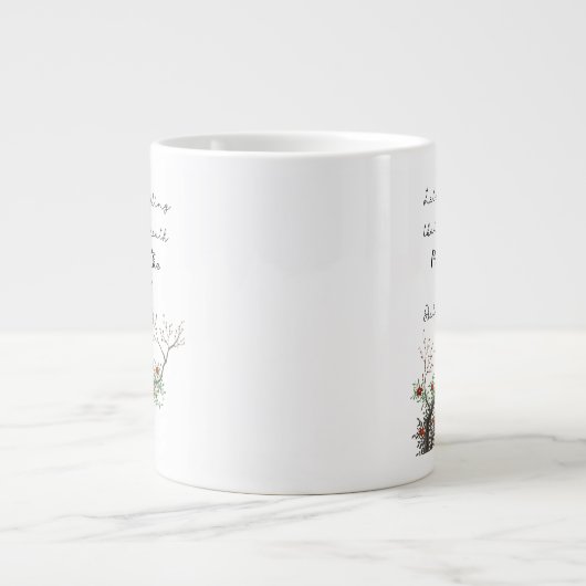 息を吹き返すすべてのことを主をほめたたえよ ジャンボコーヒーマグカップ (正面)