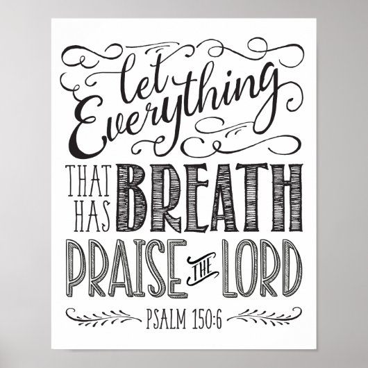 息を吹き返すすべてのことを主をほめたたえよ ポスター (正面)