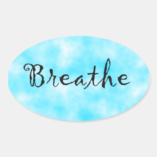 息を吹き飛ばすシール 楕円形シール (正面)