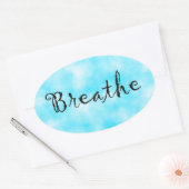 息を吹き飛ばすシール 楕円形シール (封筒)