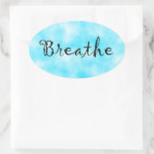 息を吹き飛ばすシール 楕円形シール (バッグ)