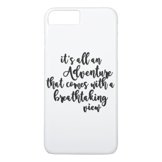 息を呑むような景色の冒険 ブラック ホワイト Case-Mate iPhoneケース (裏面)
