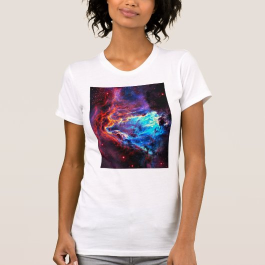 息を呑むような色彩の星雲 Tシャツ (正面)
