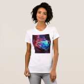 息を呑むような色彩の星雲 Tシャツ (正面フル)