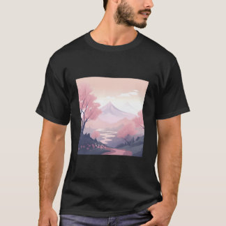 息を呑むようなKの花景色の手描き作品 Tシャツ