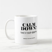 息を止める面白いマグカップ コーヒーマグカップ (左)