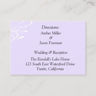 息を飲むほど軽くラベンダーの方向札 エンクロージャーカード