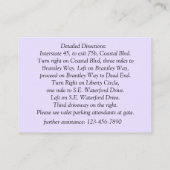 息を飲むほど軽くラベンダーの方向札 エンクロージャーカード (裏面)