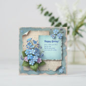 息を飲む幸せ忘れな春私ではなく花 シーズンカード (スタンド正面)