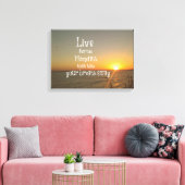 息を飲む瞬間のために生きる引用文 キャンバスプリント (インサイチュ (リビング))
